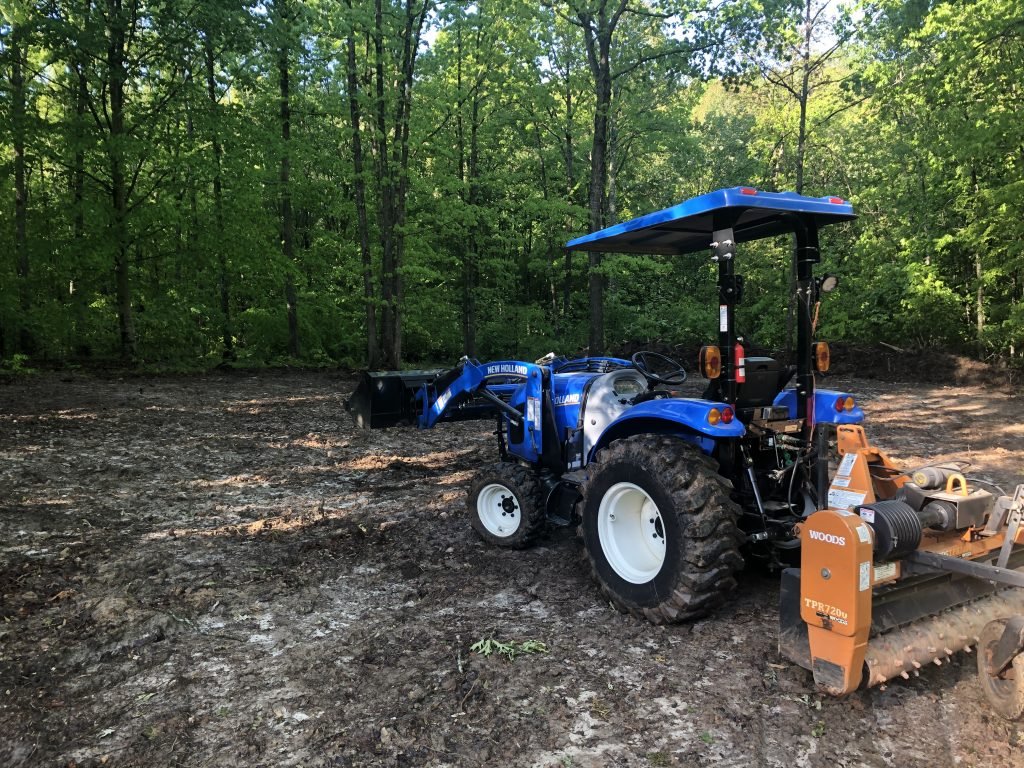Power Raking Yard